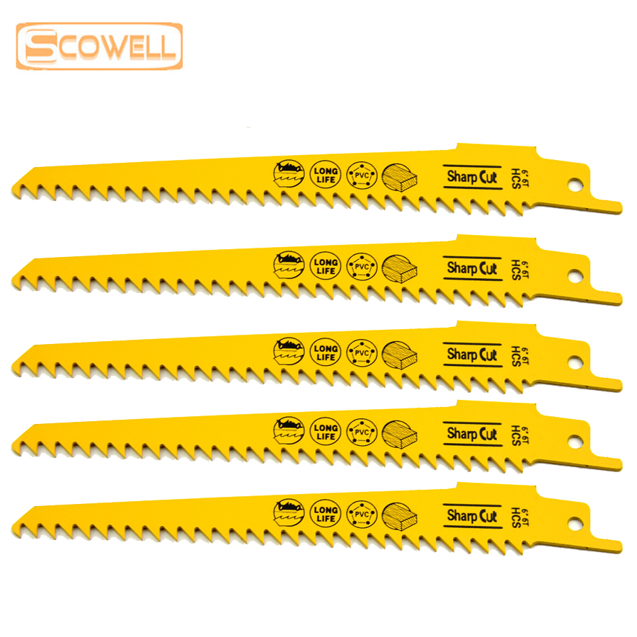 6 inch 6TPI Reciprocating Saw Blades For Wood Cutting